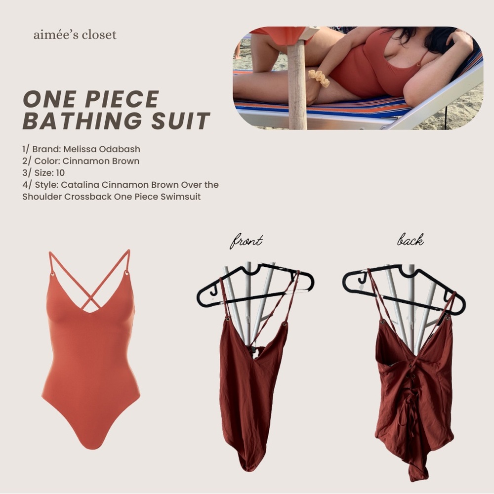 Melissa Odabash Brown Intimates with Strappy Details